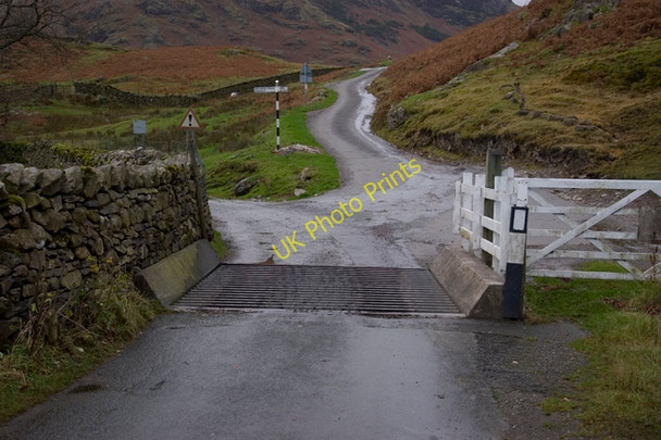 Photo 6"x4" Cattle grid on the Wrynose road Little Langdale c2009