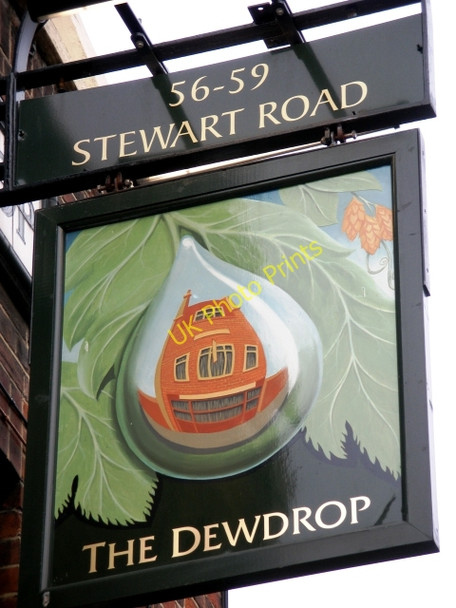 Photo 6"x4" Pub Sign in Stewarts Road Battersea c2008