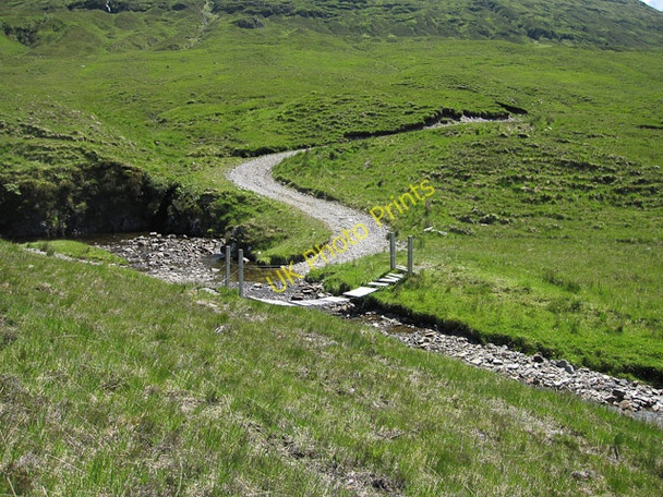 Photo 6"x4" Allt Coire na Sorna crossing Meall a' Chapuill c2009