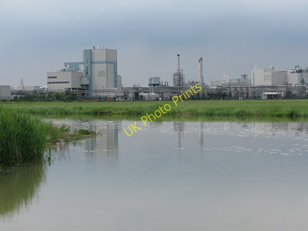 Photo 6"x4" View along the River Stour to Pfizer Sandwich site Sandwich c2009