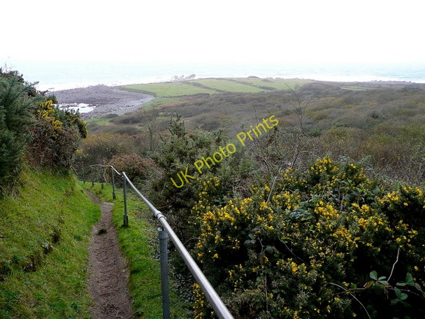 Photo 6"x4" Footpath to Lowland Point Porthoustock c2009
