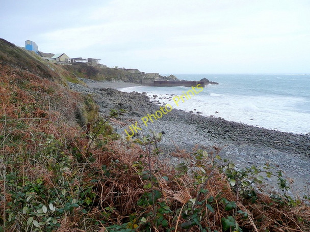 Photo 6"x4" Quarry jetty at Dean Point Porthoustock c2009