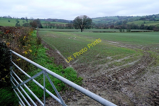 Photo 6"x4" Arable land above the Unk Bryn\/SO2985 c2009