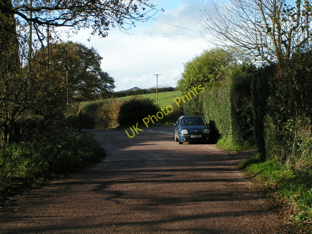Photo 6"x4" Lane junction near Hawkerland Hawkerland c2009
