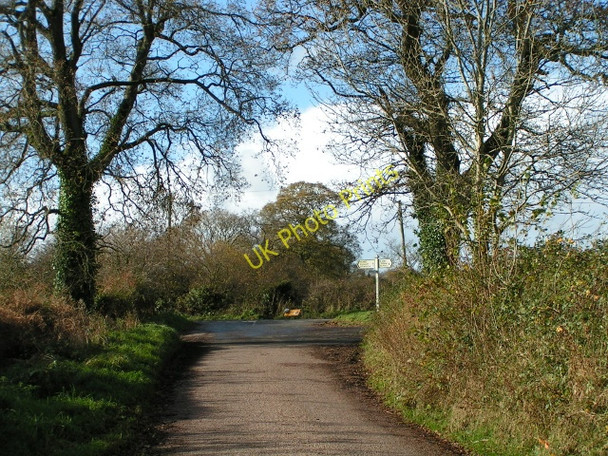 Photo 6"x4" Junction with the B3180 Hawkerland c2009