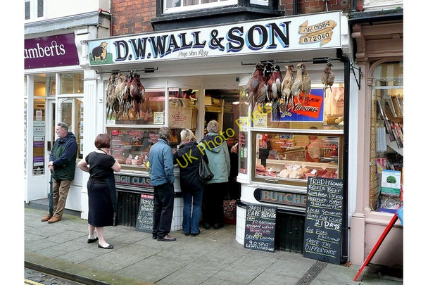 Photo 6"x4" DW Wall - traditional butcher's shop, Ludlow Ludlow c2009