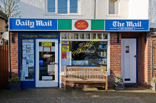 Photo 6"x4" Post Office shop front, Thursley Road Elstead c2009