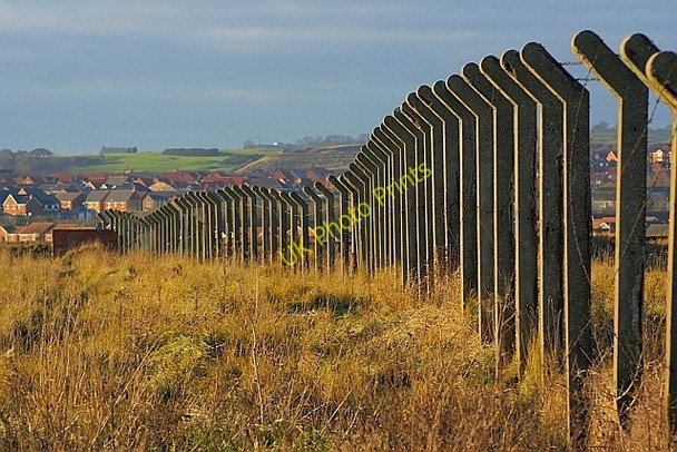 Photo 6"x4" Fence Posts to the Former Steetley Magnesite Works West View\/NZ4835 c2009