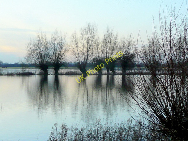 Photo 6"x4" Flooded North Meadow 1 Cricklade c2009