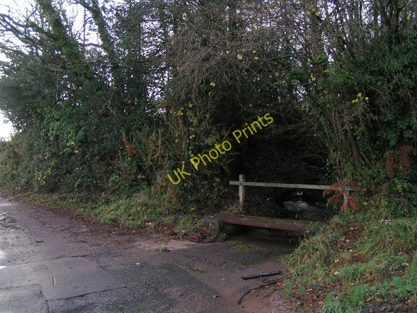 Photo 6"x4" Ford and footbridge south of Stowford farm Yettington c2009