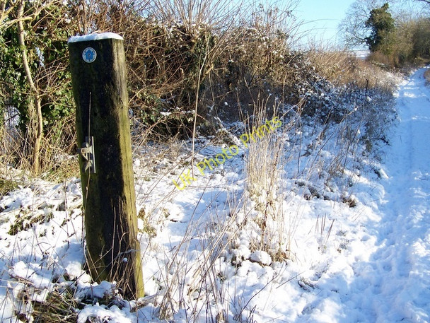 Photo 6"x4" Gate post, Faulston Farm Bishopstone\/SU0725 c2010
