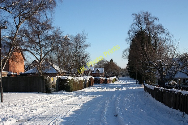 Photo 6"x4" St Wulstans Drive in the snow Brand Green\/SO7641 c2010 P1