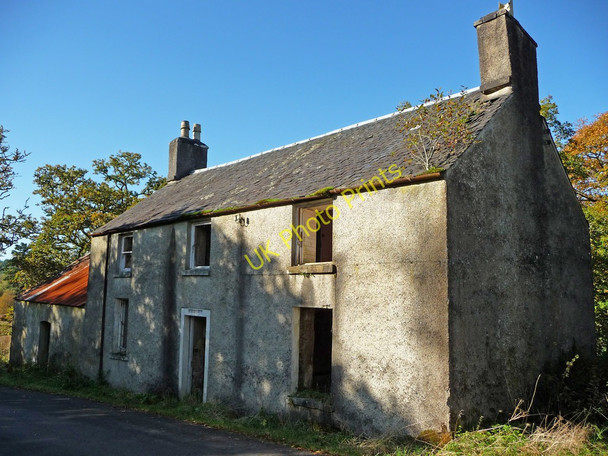 Photo 6"x4" Derelict house by road at Garbhallt Garbhallt c2009