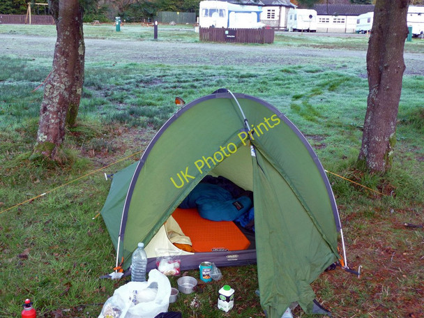 Photo 6"x4" Ardgartan camp-site on a crisp October morning Ardgartan c2009