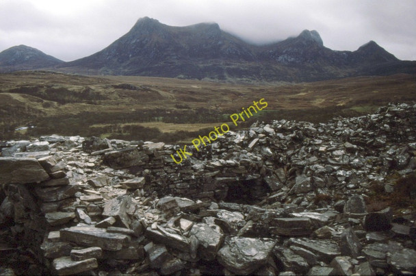 Photo 6"x4" Dun Mhaigh Broch Loch na h-Airigh Bige c1992