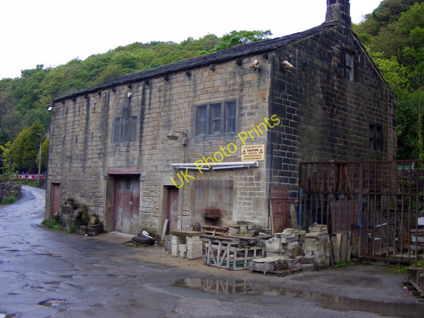 Photo 6"x4" Stone Mason's premises, Mayroyd Lane Hebden Bridge c2009