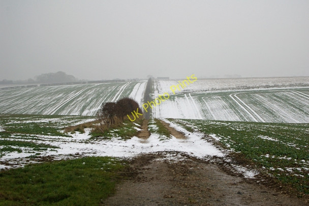 Photo 6"x4" The Track to Barton Hill Farm Barton-Upon-Humber c2010