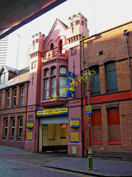 Photo 6"x4" Thorp Street Car Park (formerly First Warwickshire Rifle Volunteers Barracks), 17 Thorpe Street Lee Bank c2009