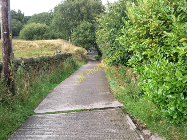 Photo 6"x4" Wood Top Road Hebden Bridge c2009