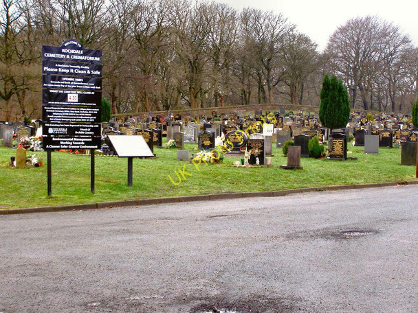 Photo 6"x4" Rochdale Cemetery and Crematorium Rochdale c2010