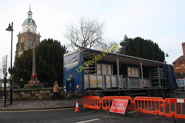 Photo 6"x4" Portable flood barrier trailer Upton upon Severn c2010