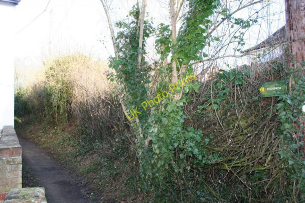 Photo 6"x4" Footpath by the house Wallingford c2010