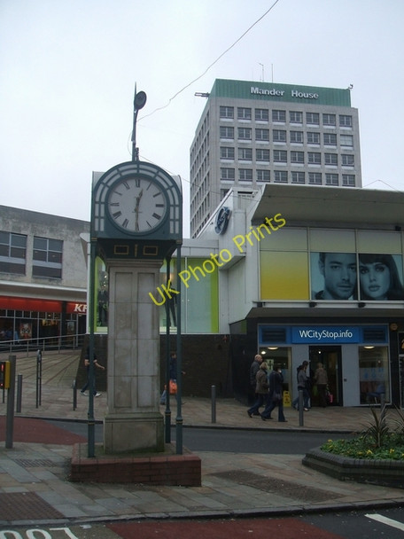 Photo 6"x4" New clock in Victoria Street Wolverhampton c2010