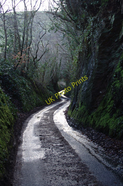 Photo 6"x4" Narrow Lane, Modbury Modbury c2010