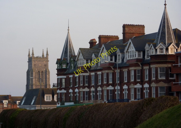 Photo 6"x4" Hotel and church tower, Cromer Cromer\/TG2142 c2010