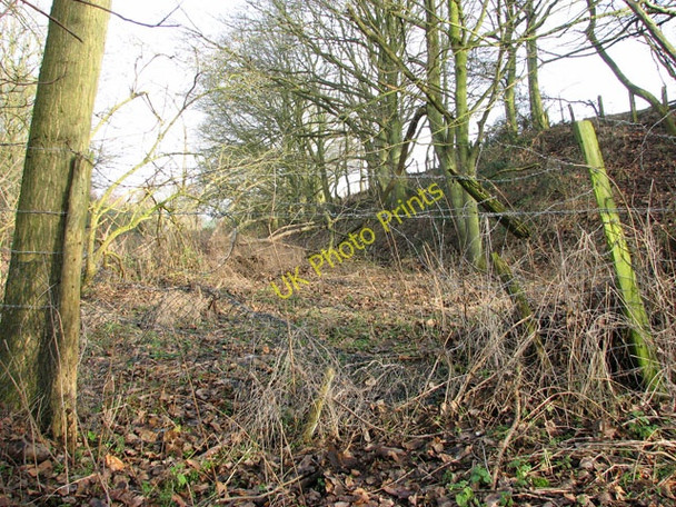 Photo 6"x4" Fence across dismantled railway trackbed Belton\/TG4802 c2010