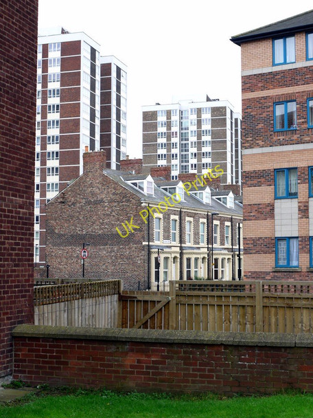 Photo 6"x4" View from Byron Street, Shieldfield Newcastle upon Tyne c2010
