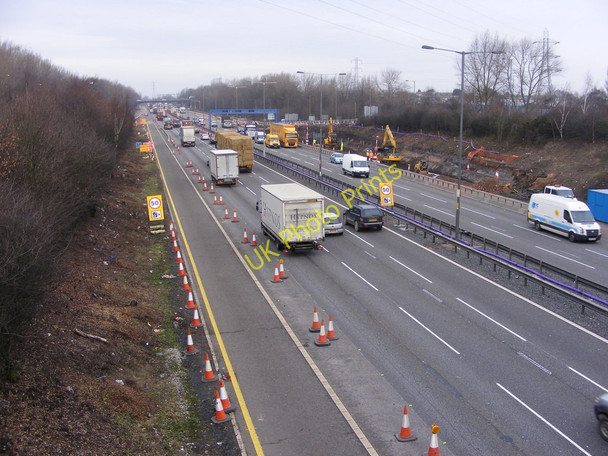 Photo 6"x4" M6 View North Walsall c2010