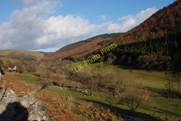 Photo 6"x4" The Dulas valley above Corris Aberllefenni c2010