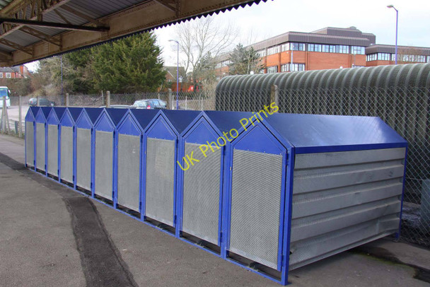 Photo 6"x4" Secure cycle rack on Newbury Station Newbury\/SU4767 c2010