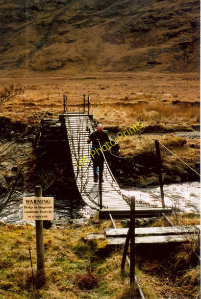 Photo 6"x4" The footbridge at Carnoch Carnoch\/NM8696 c2006
