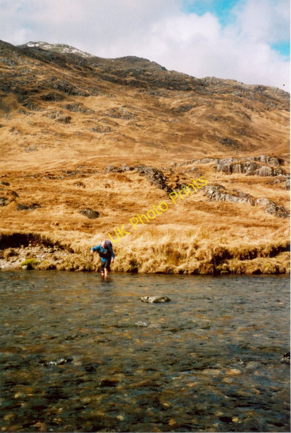 Photo 6"x4" Fording the River Carnach Cnoc Allt na Seilge c2006