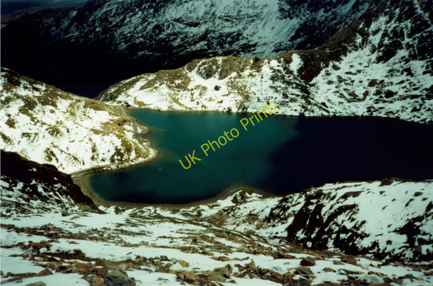 Photo 6"x4" Glaslyn from the lower slopes of Crib Y Ddysgl Gwastadnant c1999