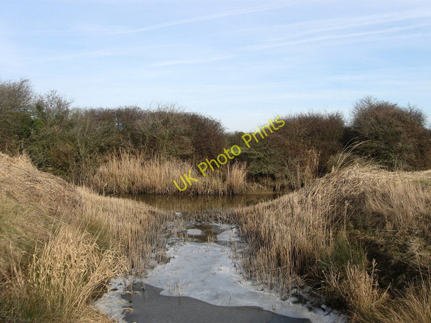 Photo 6"x4" Icy Drain, Hankham Level Mill Hill\/TQ6205 c2010