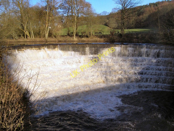 Photo 6"x4" River Etherow, the weir Lane Ends\/SJ9790 c2010