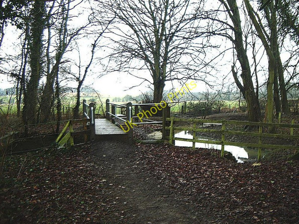 Photo 6"x4" Footbridge across River Swift Lutterworth c2010