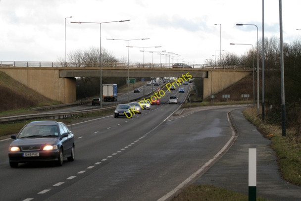 Photo 6"x4" A423 southbound crosses A45 Tollbar End c2010