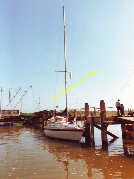 Photo 6"x4" Woolverstone Pier, River Orwell Woolverstone c1984