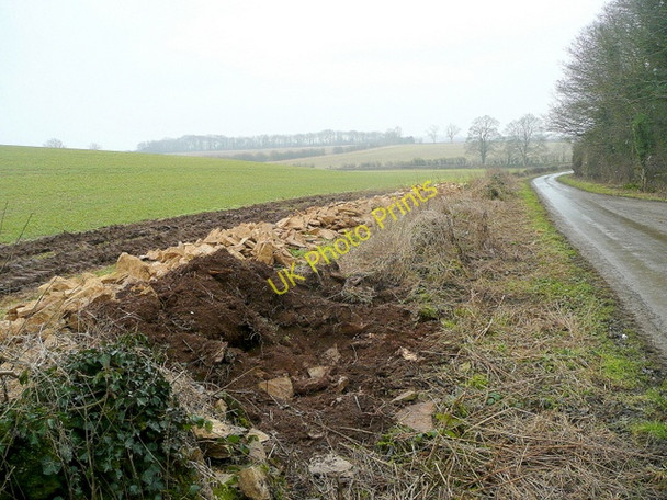 Photo 6"x4" Rebuilding a Cotswold wall 2 Condicote c2010