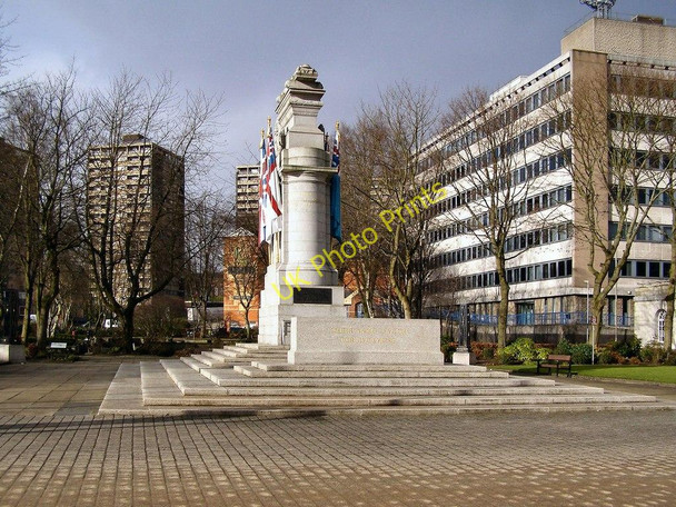 Photo 6"x4" Memorial Gardens and War Memorial Rochdale c2010