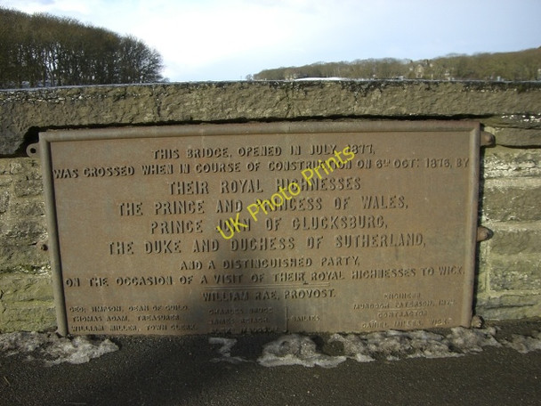 Photo 6"x4" Commemorative plaque on Harbour Bridge Wick\/ND3650 c2010
