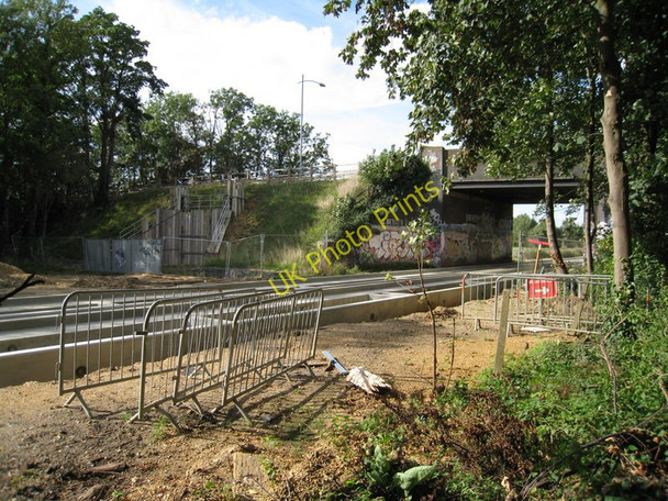 Photo 6"x4" Long Road rail \/ guided busway bridge Trumpington c2009