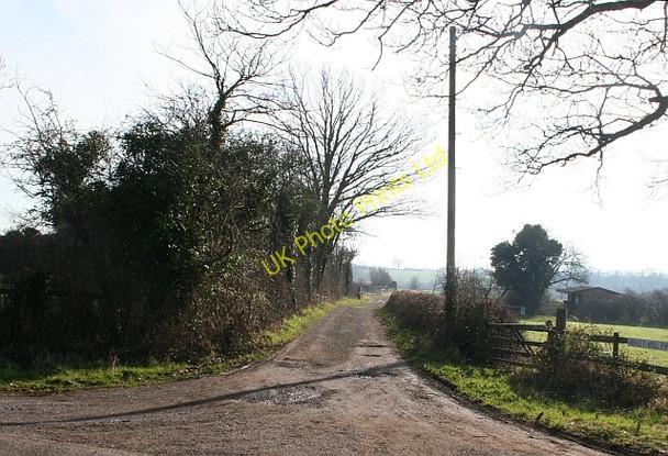 Photo 6"x4" Farm Track to Hanley Hall Farm Hanley Swan c2008