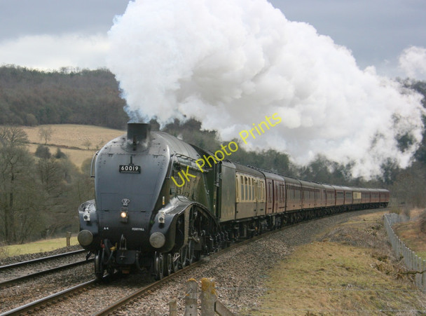 Photo 6"x4" 2010 : 60019 Bittern approaching Ferry Lane crossing, Claverton Warleigh c2010