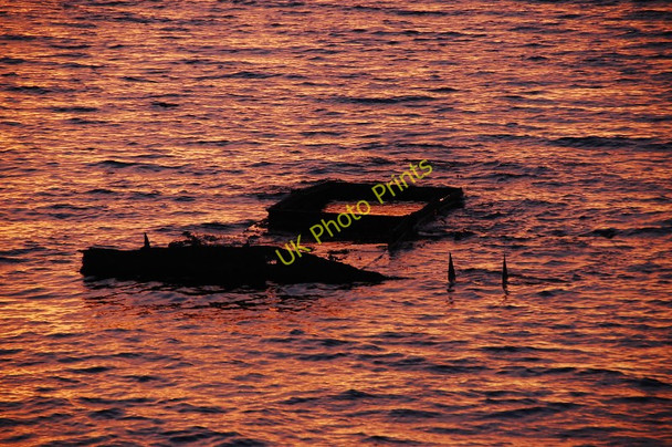 Photo 6"x4" Exposed shipwreck Northtown\/ND4797 c2010