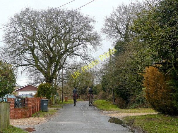 Photo 6"x4" Cow Lane, Kimpton 1 Great Shoddesden c2010